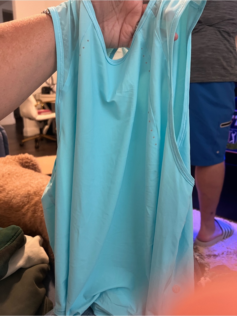 LULU LEMON Light Blue Women's Tank Top best for a S/M
